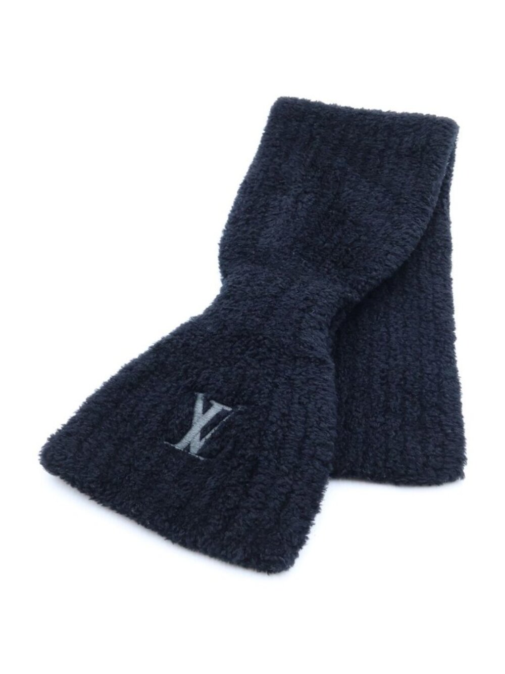 Louis Vuitton LV Mini Confit Wool Scarf Black